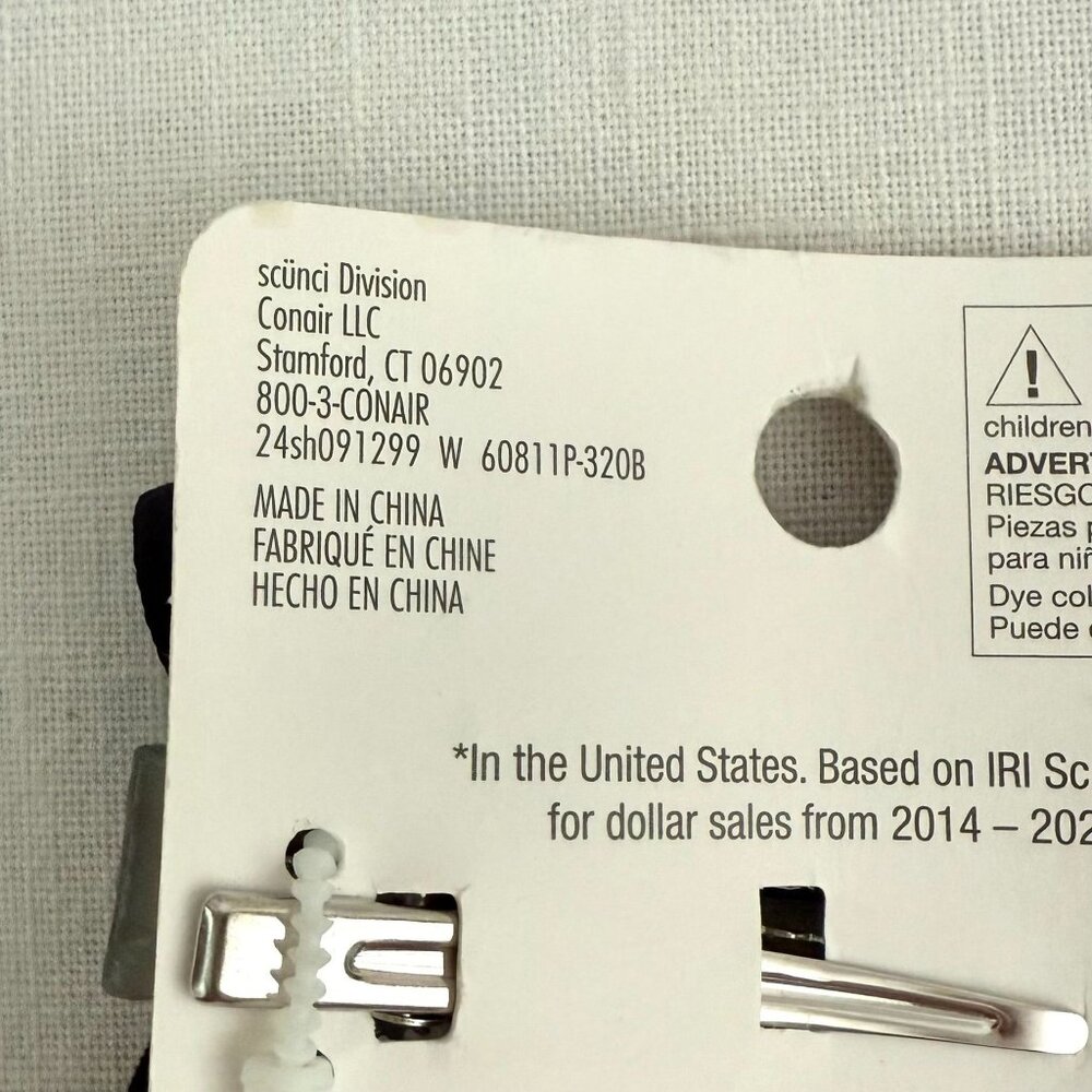 Scunci Glow In The Dark Skeleton Hand Hair Clips Black Bows Halloween Goth New - Picture 11 of 12